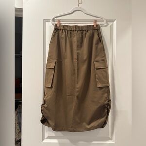 Army Green Cargo Skirt